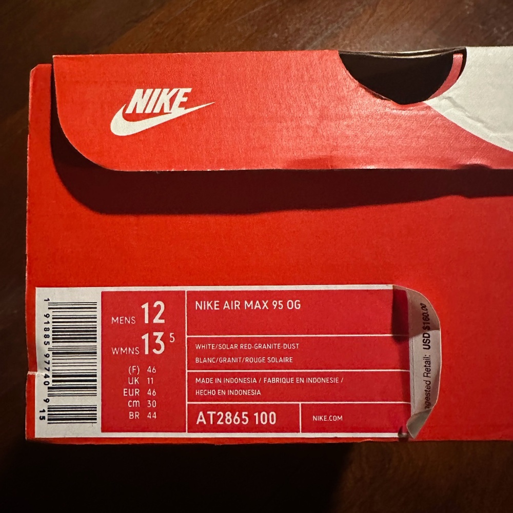Air Max 95 OG Solar Red (2018)